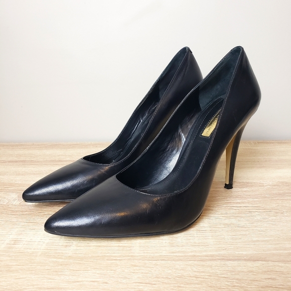 BCBGeneration Black Leather Heels size 9